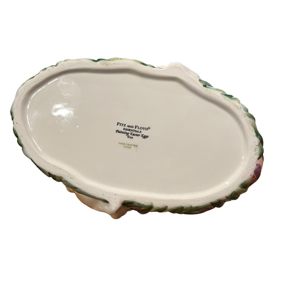 Fitz and Floyd Ceramic Dish “Painting Easter Eggs”, Easter| Spring|Vintage|Candy - Picture 6 of 12